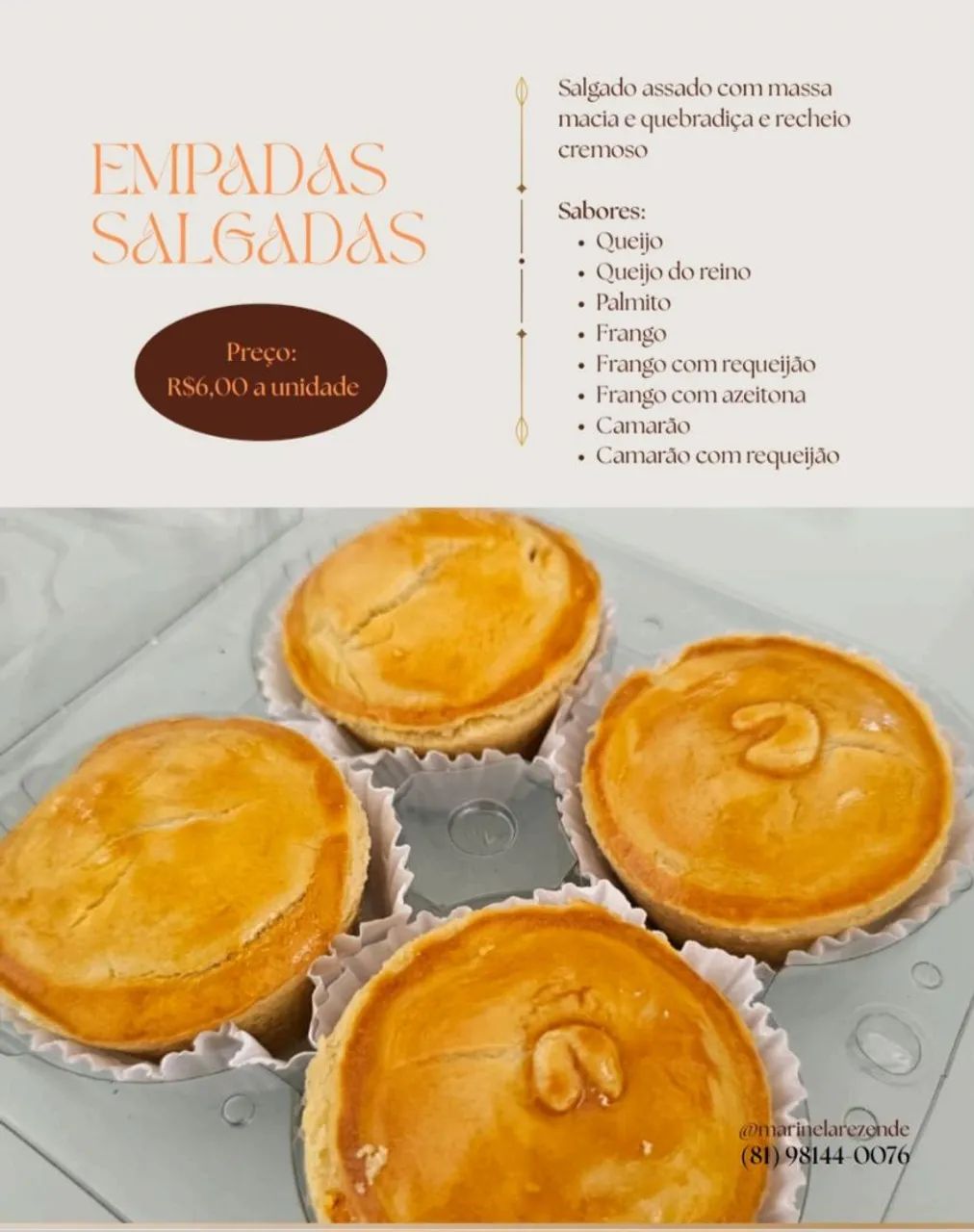 Empadas deliciosas