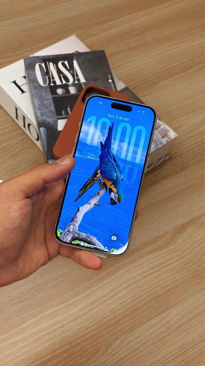 iPhone 15 Pro 256GB White - Impecável, Garantia - Celulares e