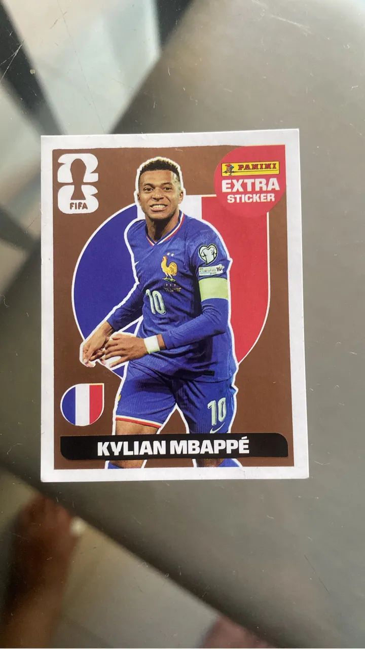 Figurinha Mbappé bronze 2026