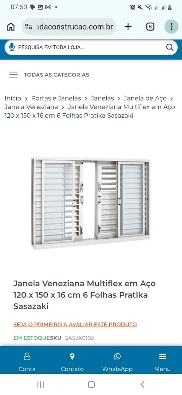 Janela Aco Sasazaki