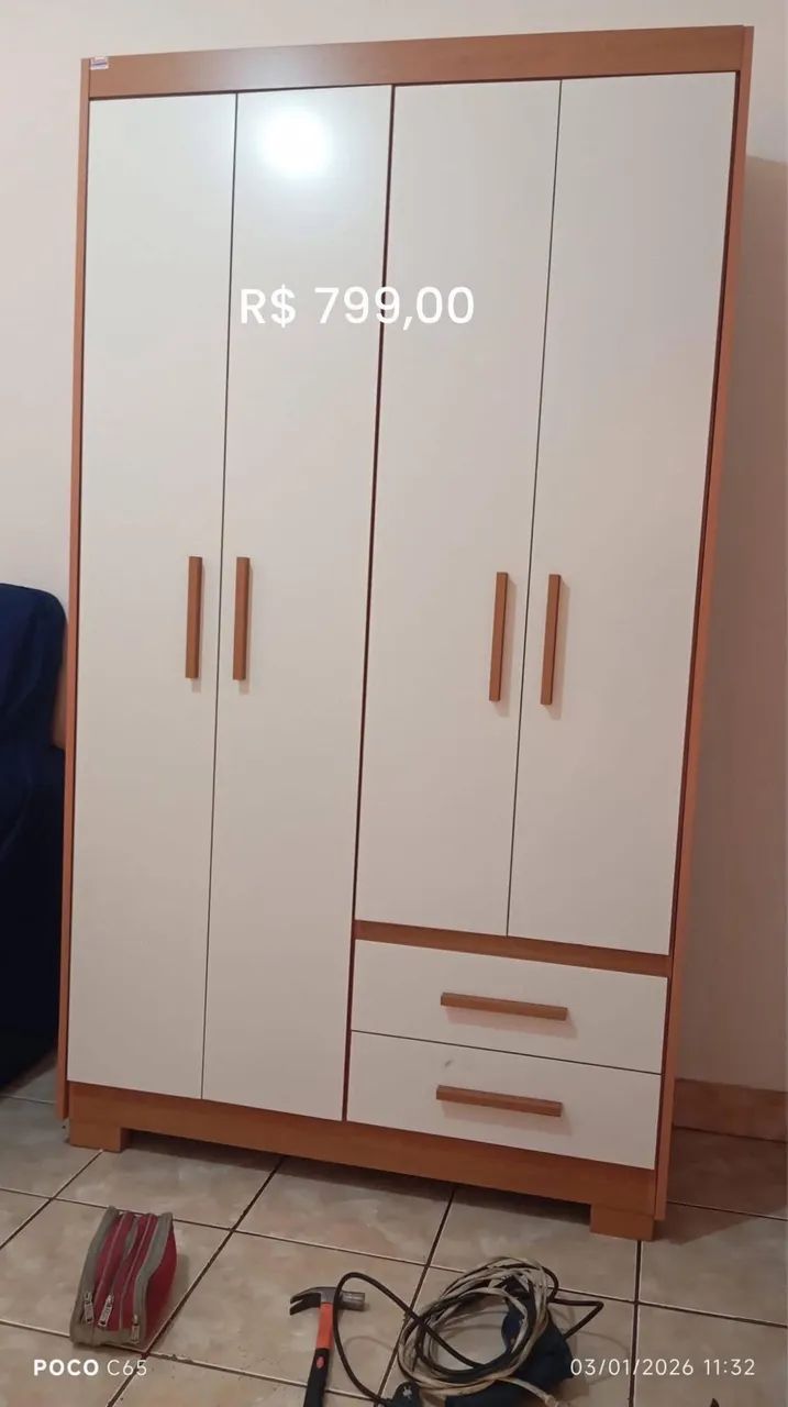 Guarda Roupa Solteiro Novo 