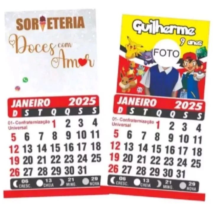 Mini calendário personalizado  - Foto 3