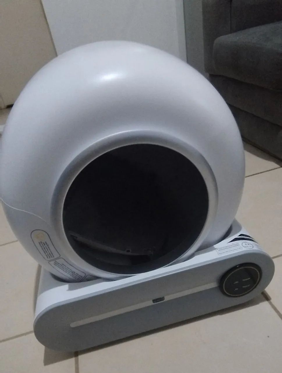Caixa de área automática para gatos