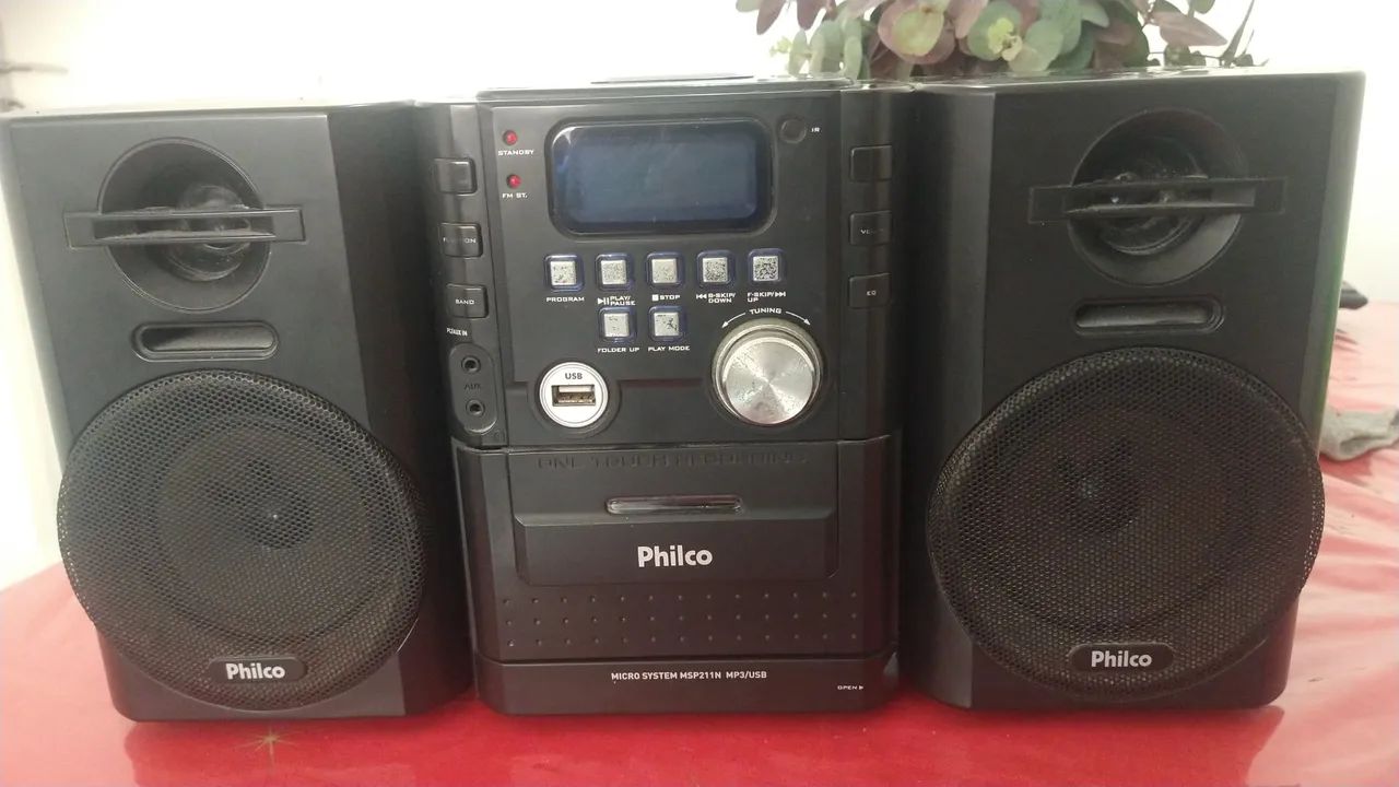 Micro System Philco MSP211N (Rádio e Caixas Funcionando)