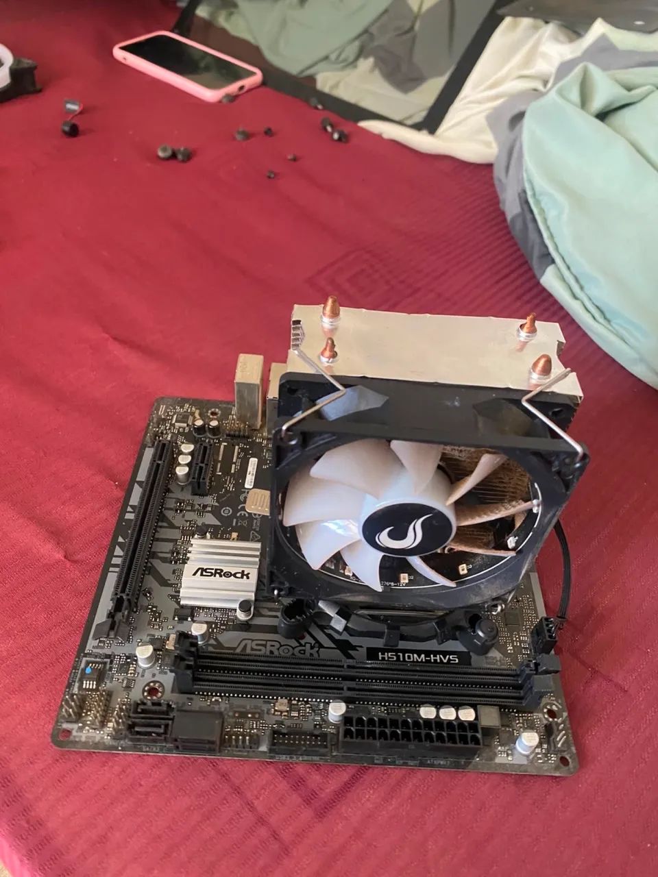 Kit placa mae ASrock + i3 10100f - Foto 2