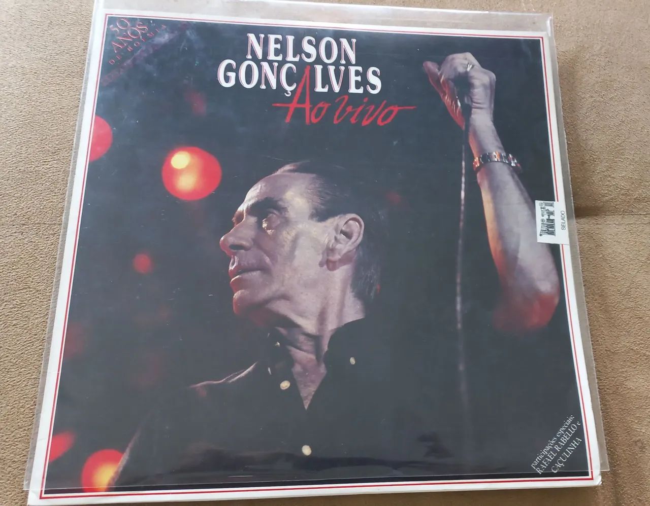 LP disco de vinil Nelson Gonçalves 50 anos de boemia ao vivo toca disco radiola vitrola 