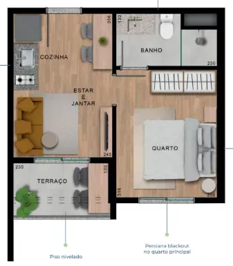 PLANTA 27m²