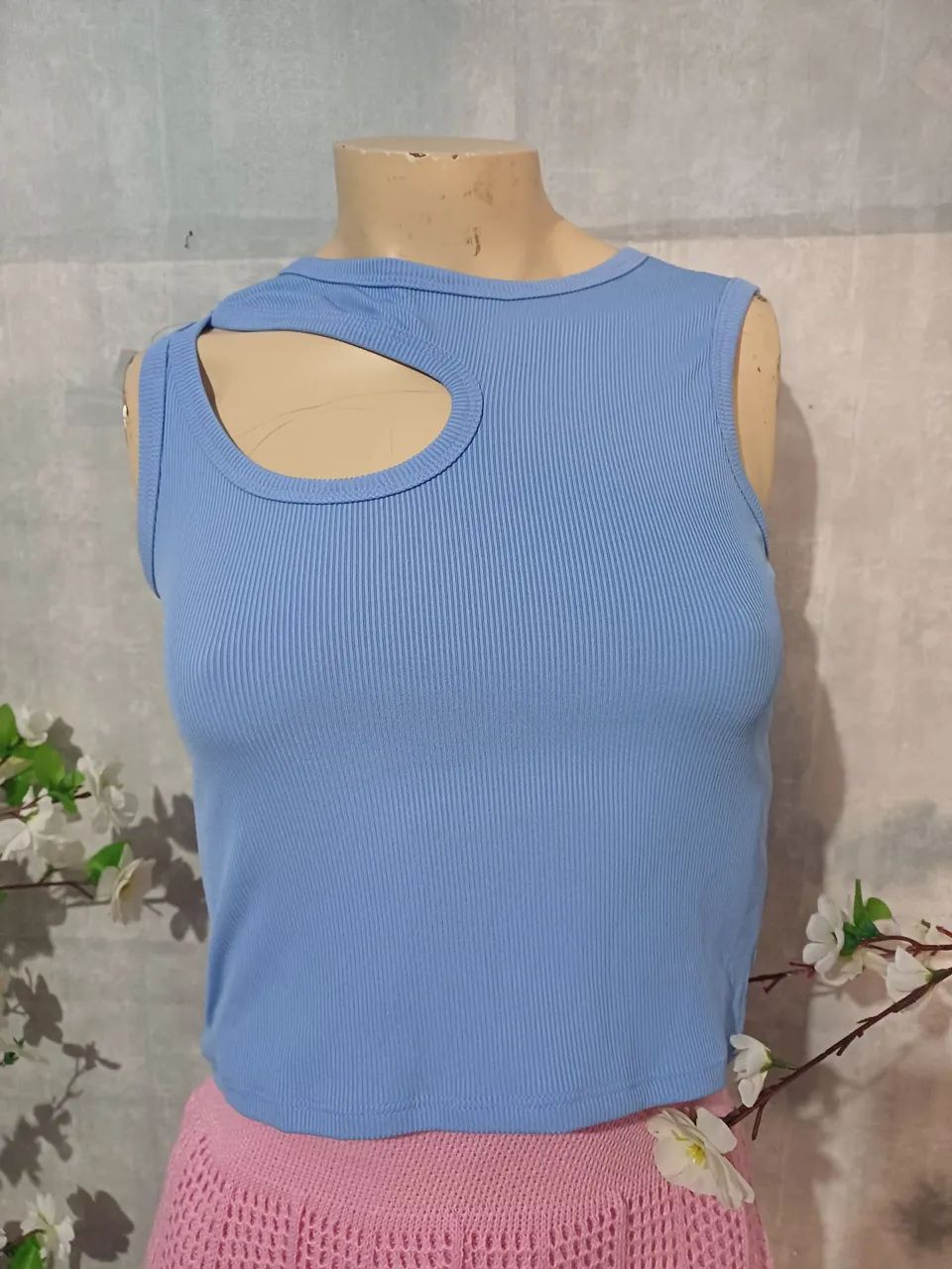Conjunto saia longa tricô e cropped  - Foto 2