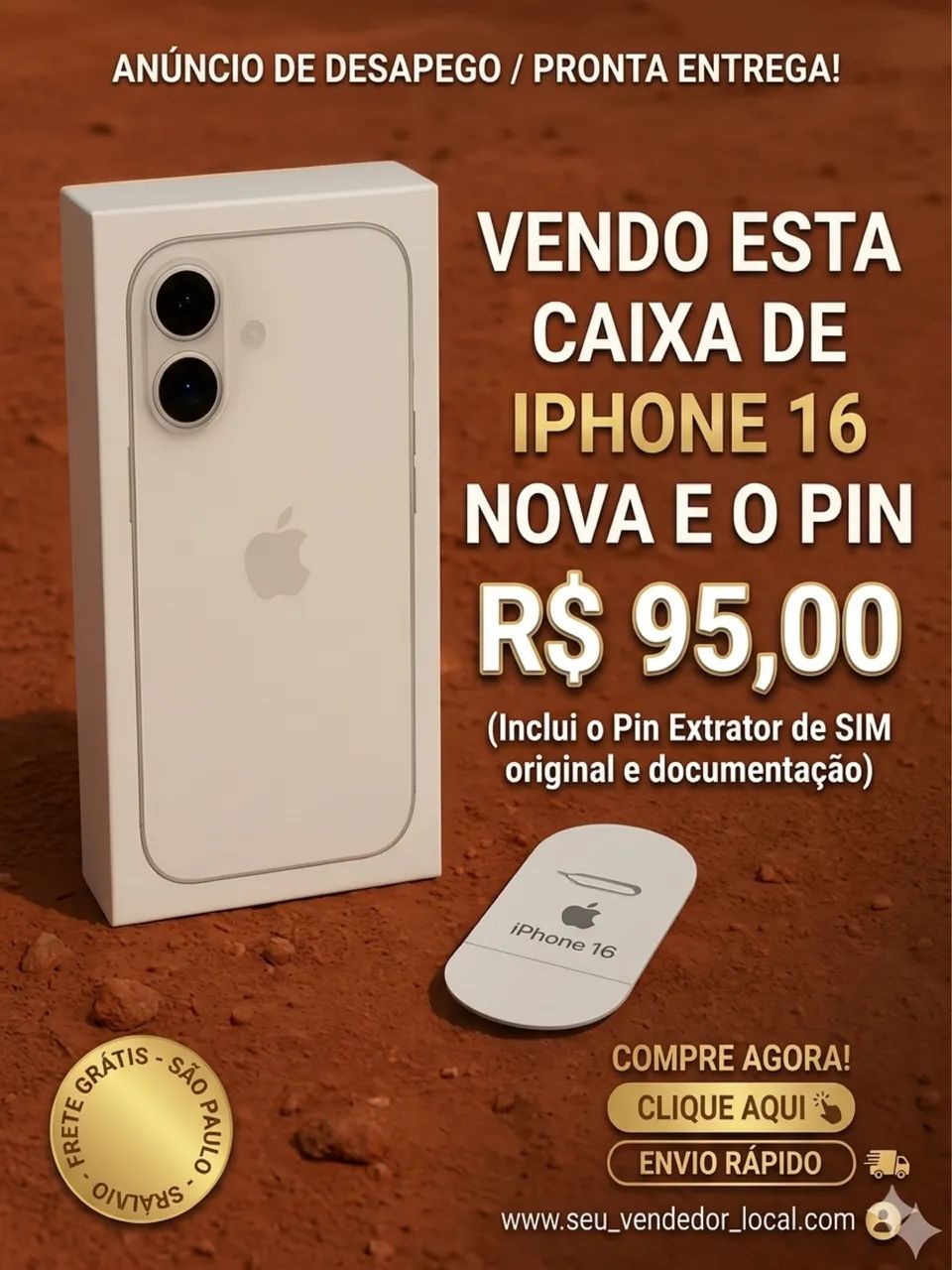 CAIXA DE IPHONE 16