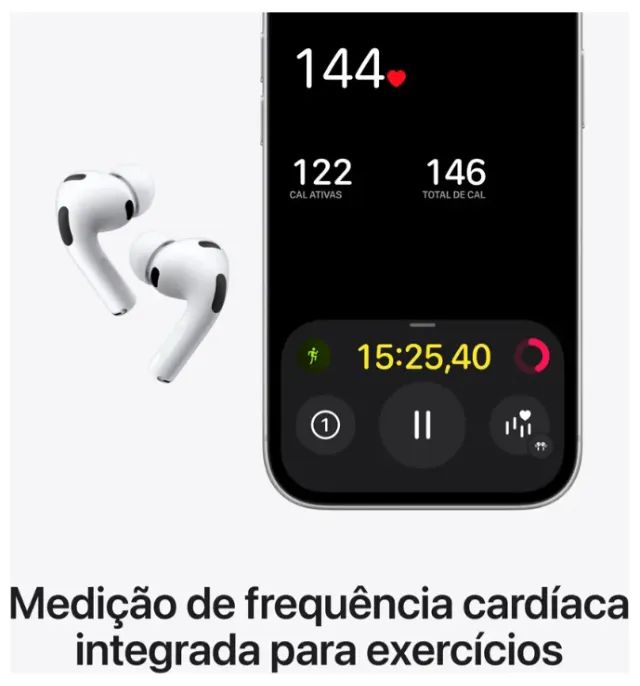 Fone De Ouvido Apple Airpods Pro 3 Bluetooth - Fones de Ouvido