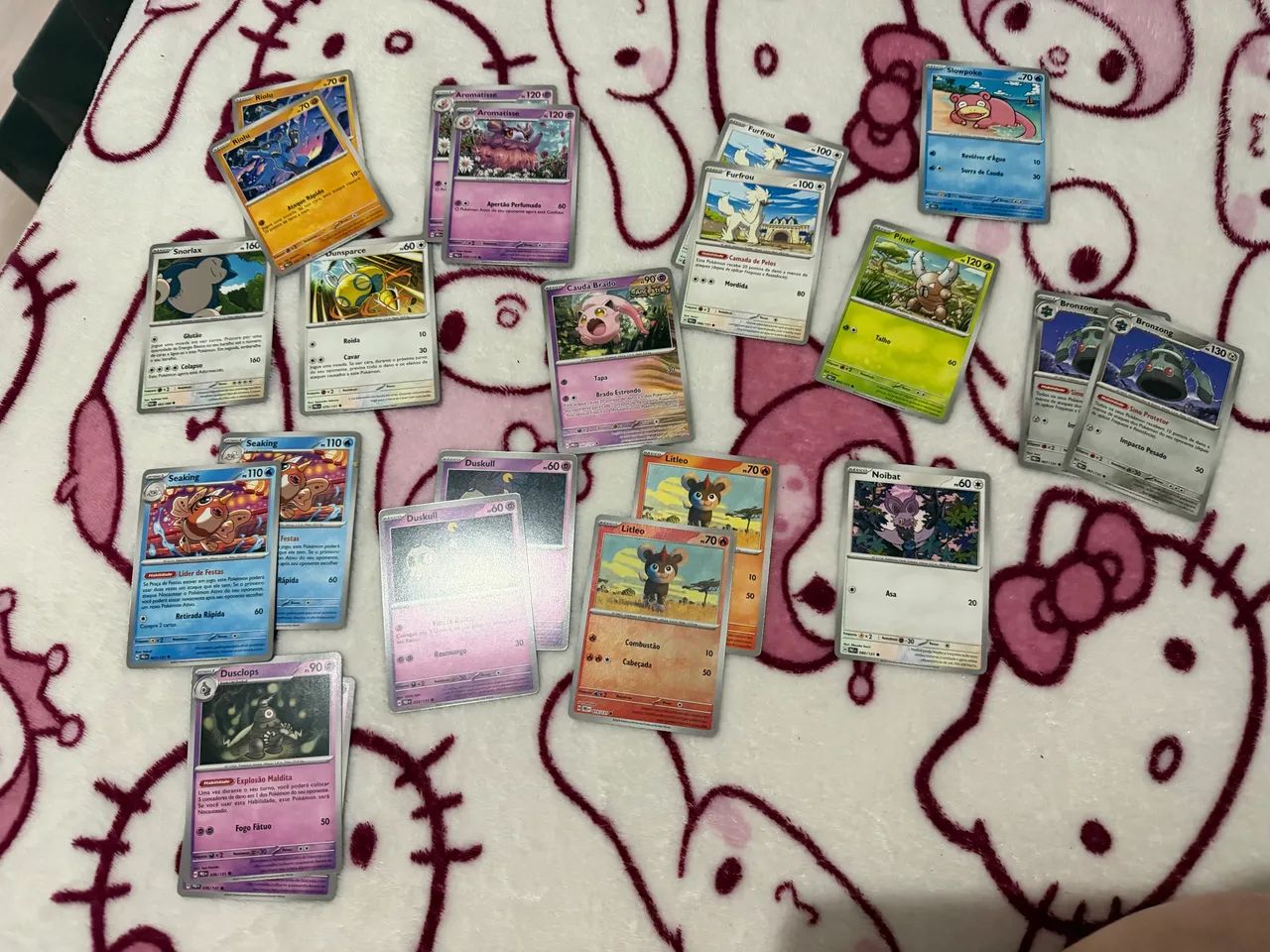 Cartas Pokémon (todas da foto)