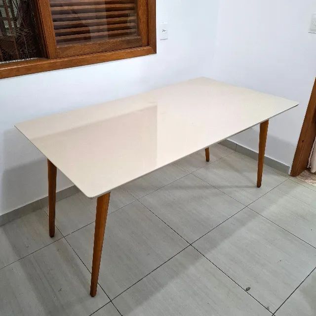 Mesa de Jantar Retangular 160x90 - 160cm x 90cm - 1,6m x 0,9m
