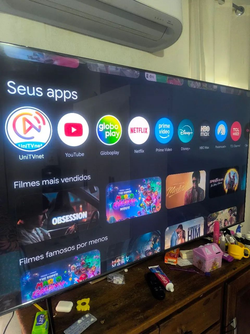 Smart tv 65 polegadas TCL Google tv 