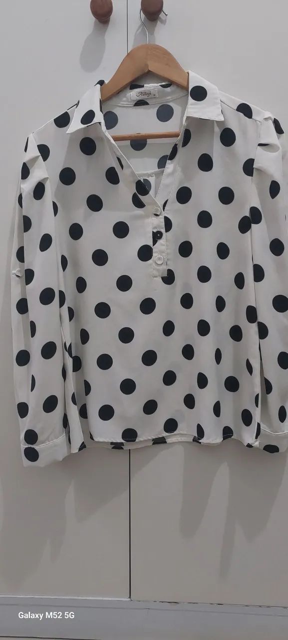 camisa Maravilhosa em poá tam.M