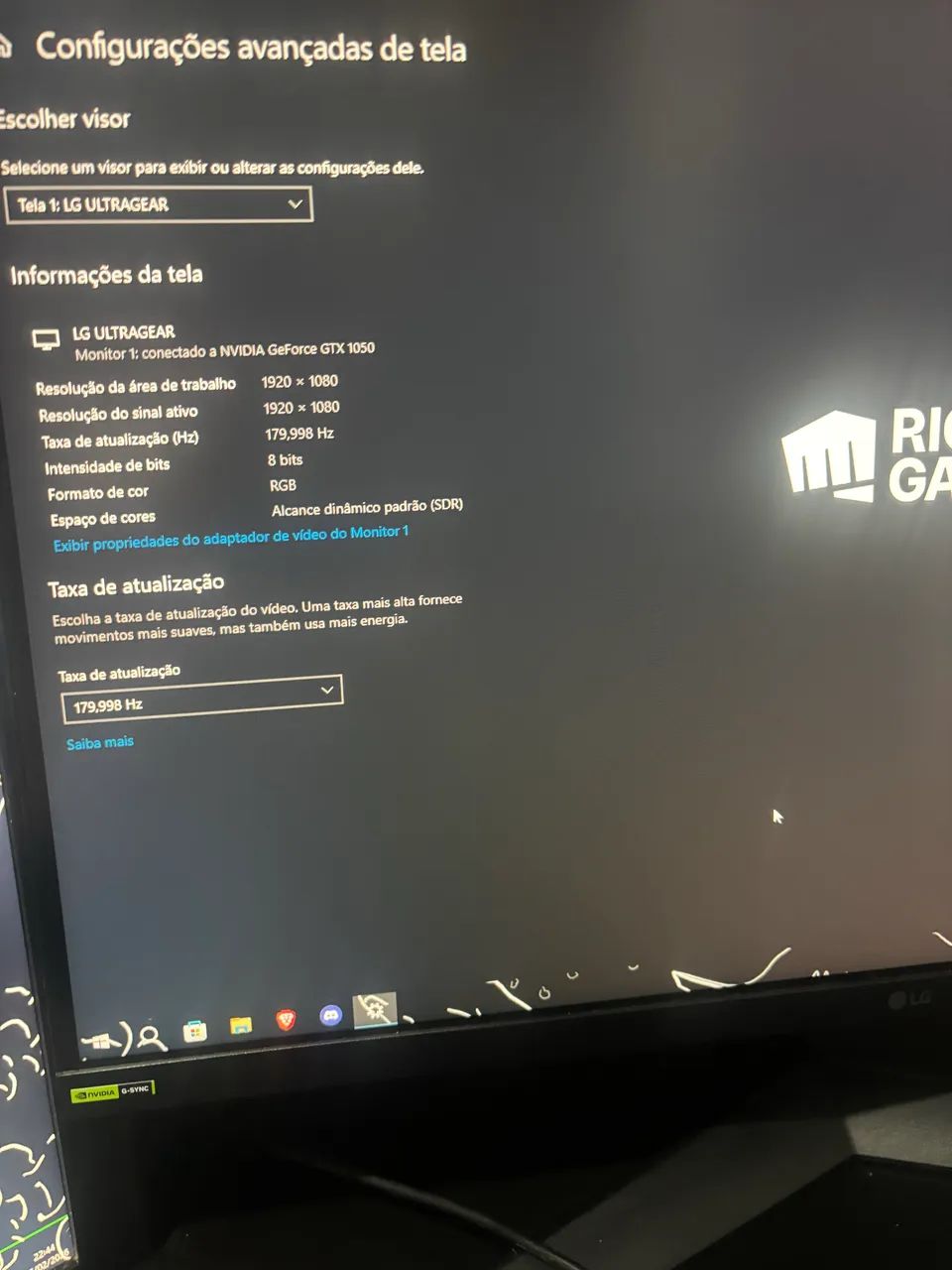 monitor lg ultragear 27 polegadas 180hz - Foto 3