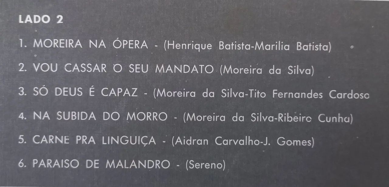 VENDO LP DISCO VINIL MOREIRA DA SILVA  - Foto 4
