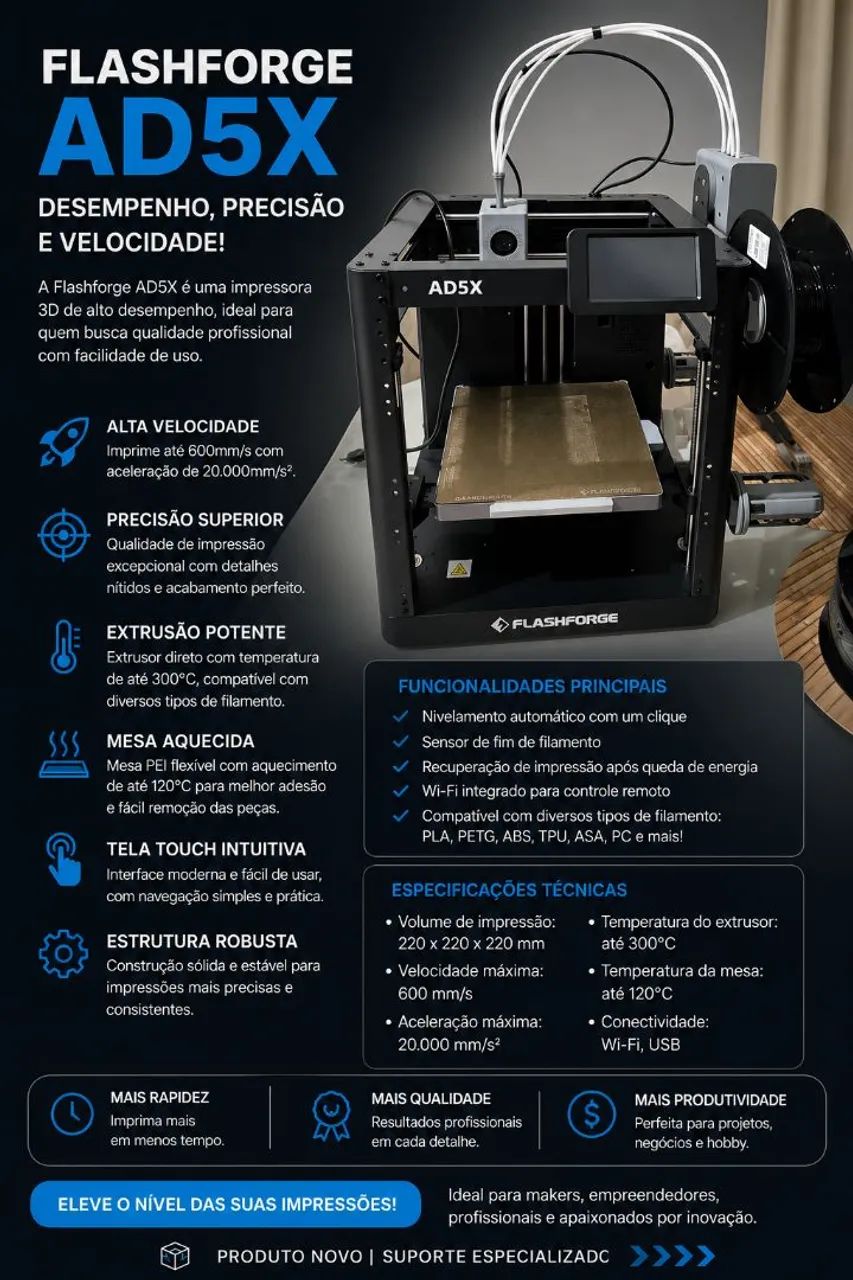 VENDE-SE IMPRESSORA 3D 