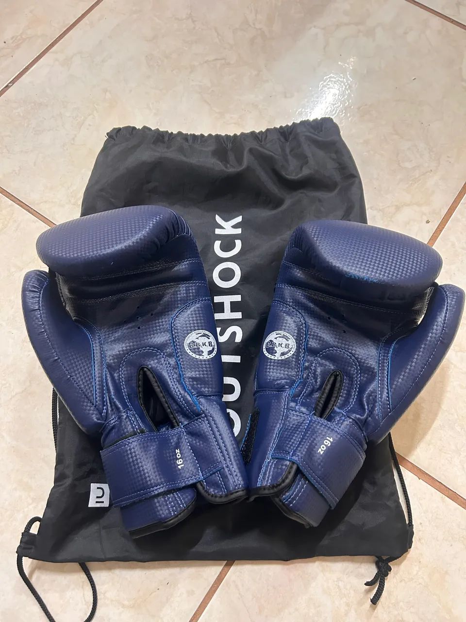 Par de Luva de Boxe e Muay Thai MKS Combat New Prospect Blue
