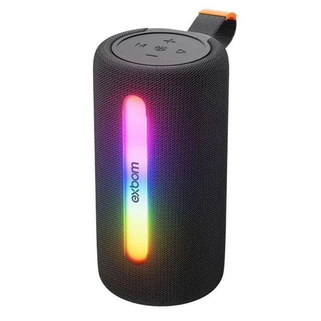 ? Caixa de Som Bluetooth EXBOM CS-M33BT-B    A EXBOM CS-M33BTL combina potência sonora, d - Foto 4