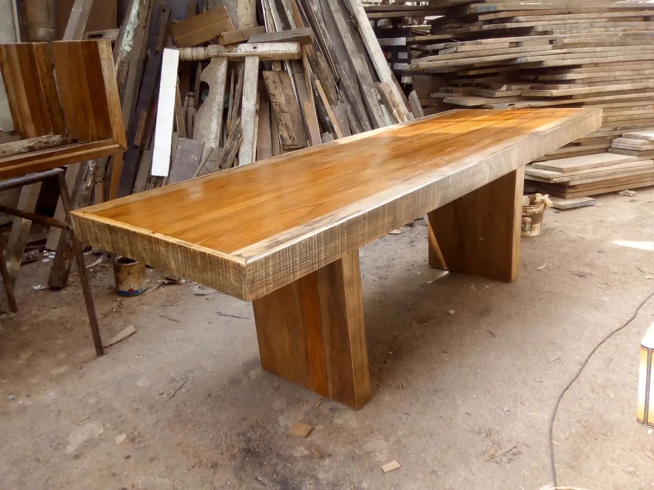 Mesa de madeira demolição  - Foto 2