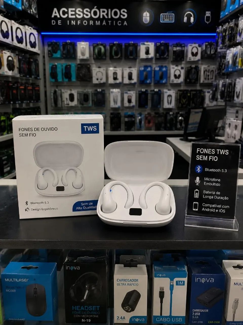 Fones De Ouvido Sem Fio Bluetooth Fone Com Microfones