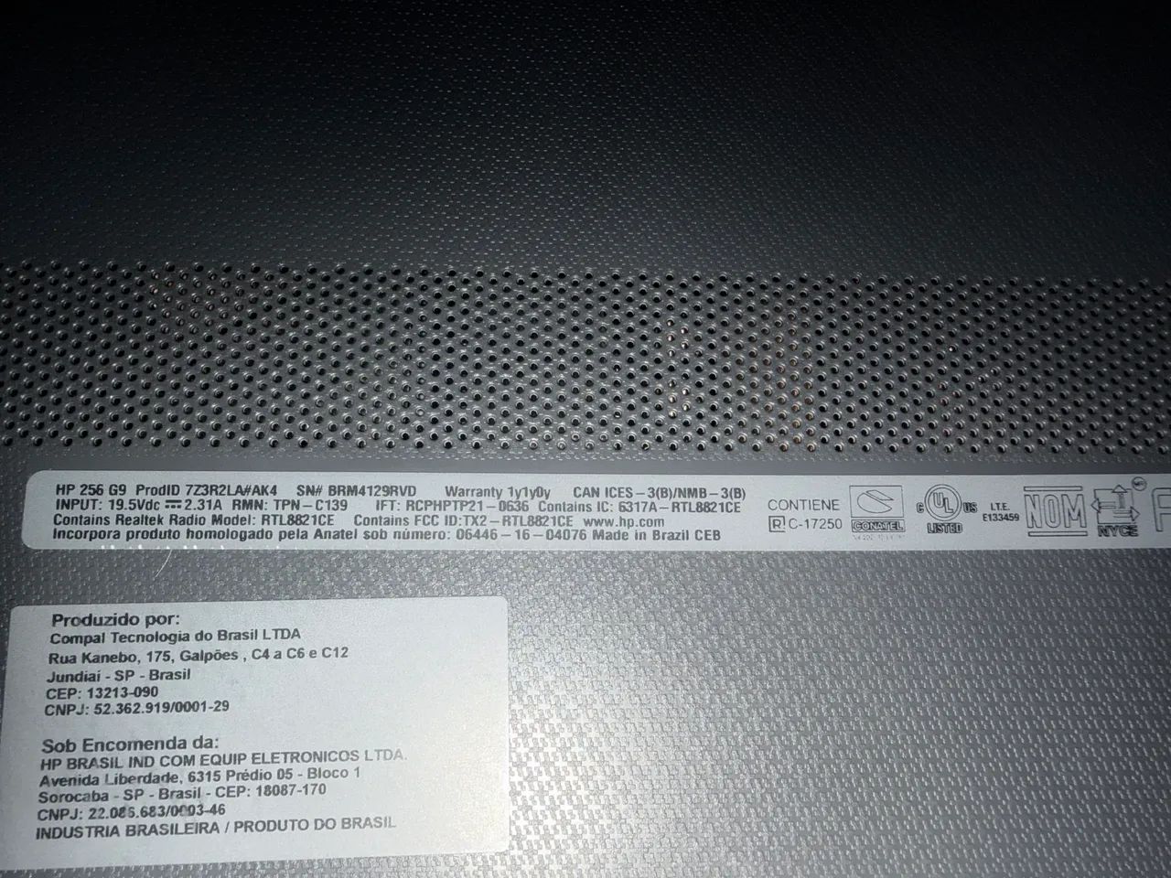 Vendo Notebook HP. 256g- g9 - Foto 3