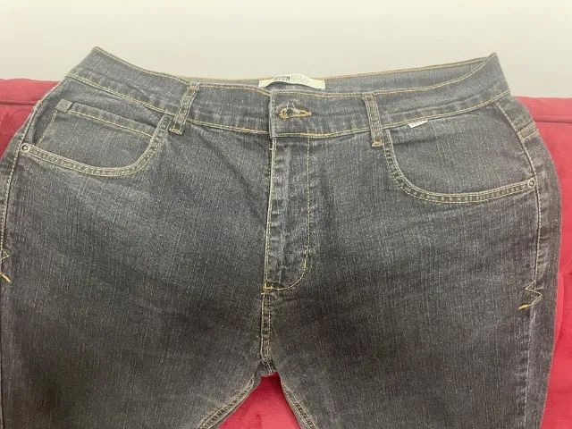 Título: Calça Jeans Preta Reef Nº 46 - Bom Estado - Foto 2