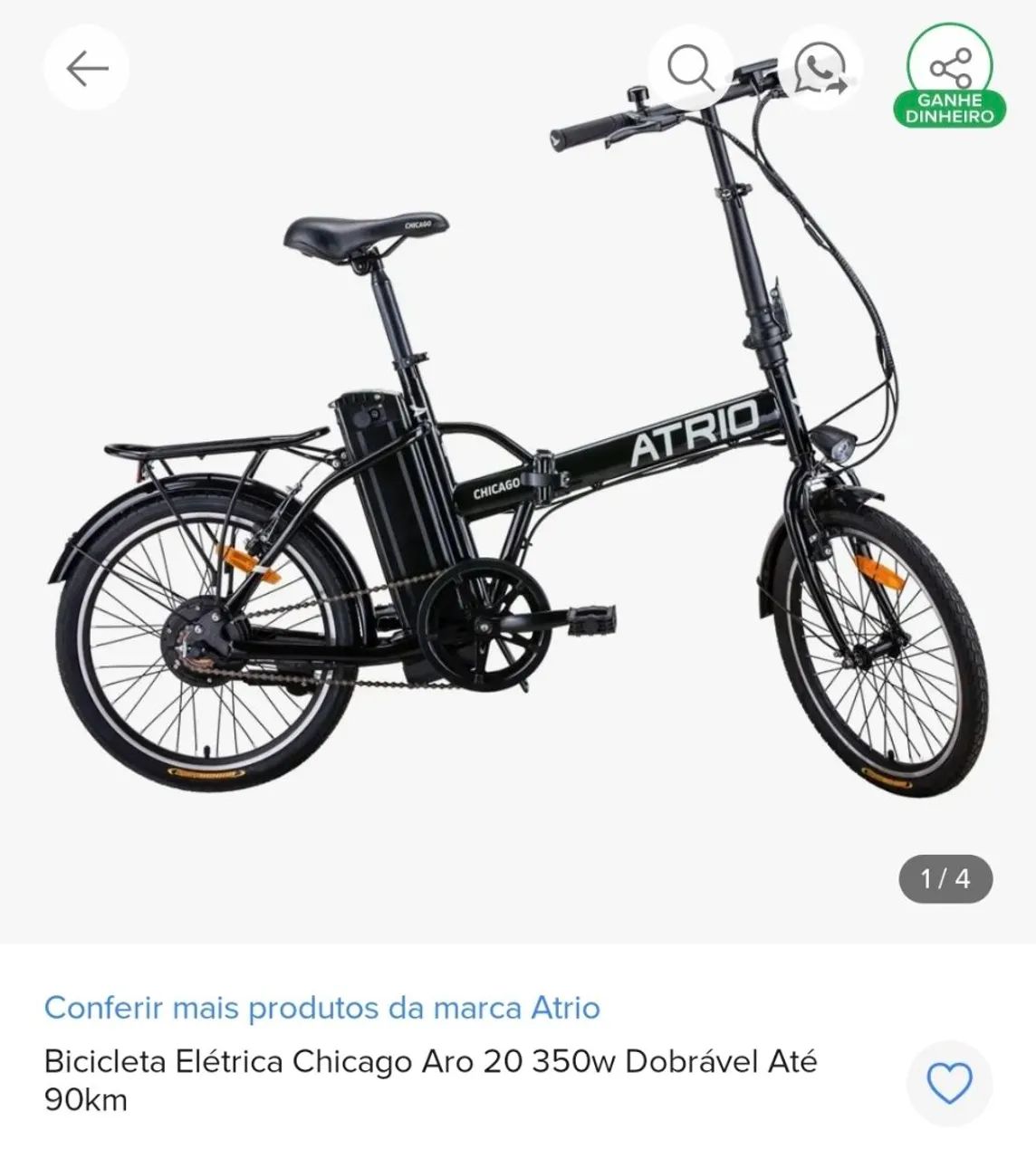 Bicicleta elétricazero sem uso - Foto 2
