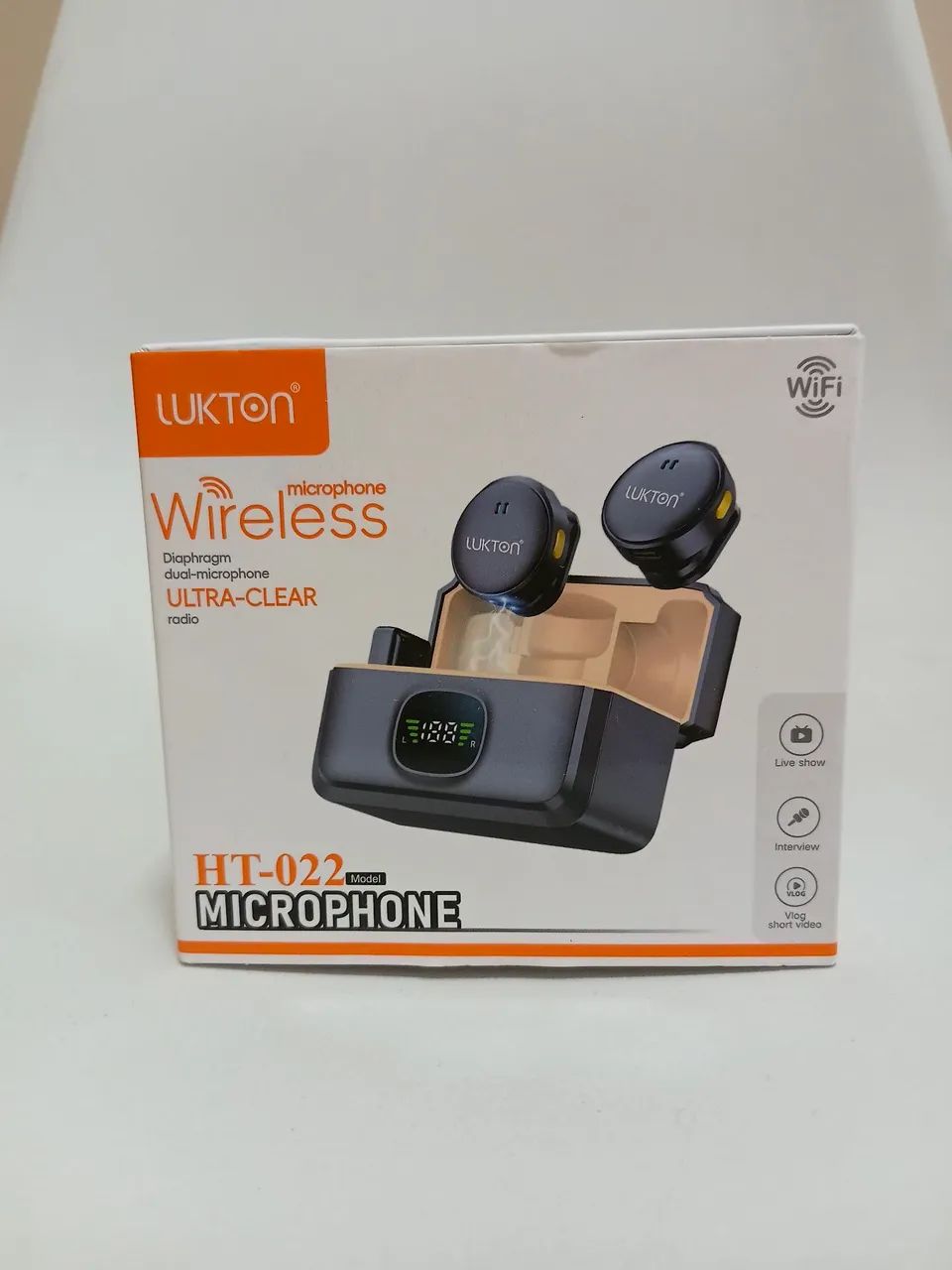 Microfone lapela sem fio para IPhone 