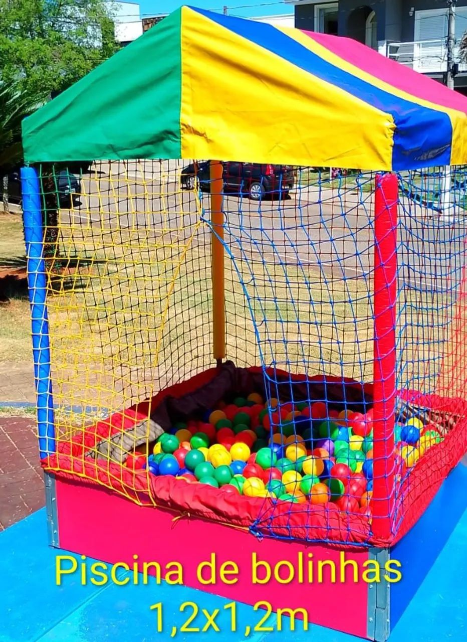 Cama elástica e piscina de bolinhas  - Foto 3