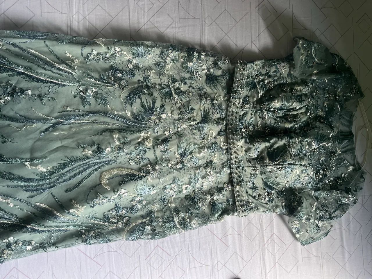 Vestido de festa longo - Verde - Foto 4