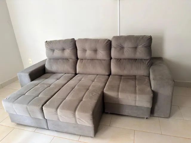 Sofá 3 lugares, retrátil e reclinável. - Foto 3