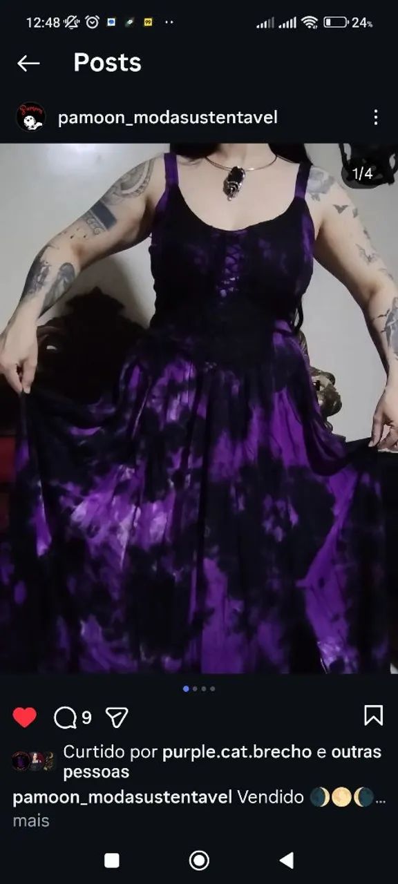 Vestido Lindoooo Purple  - Foto 2