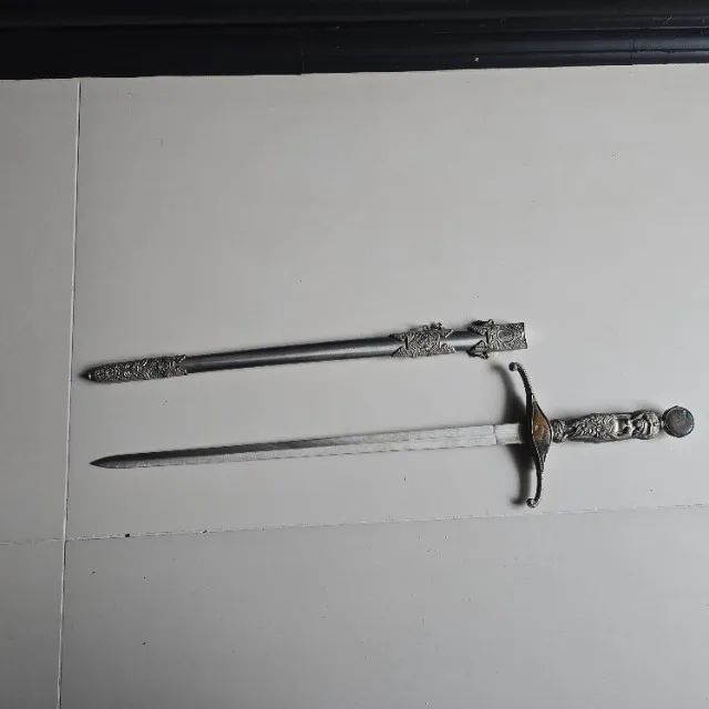 Espada prata 52cm para colecionador - Foto 2