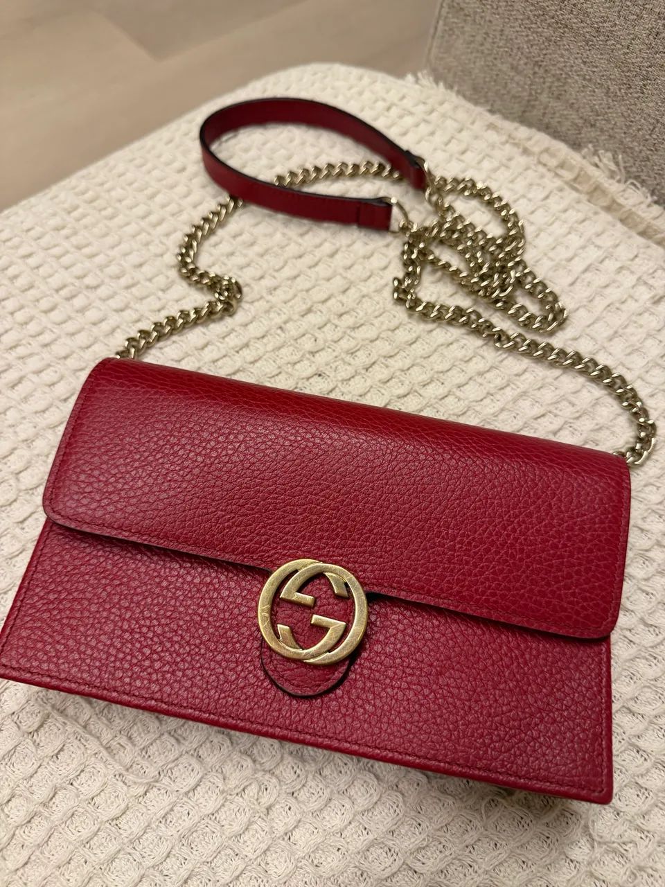 Bolsa Gucci Interlocking Vermelha 