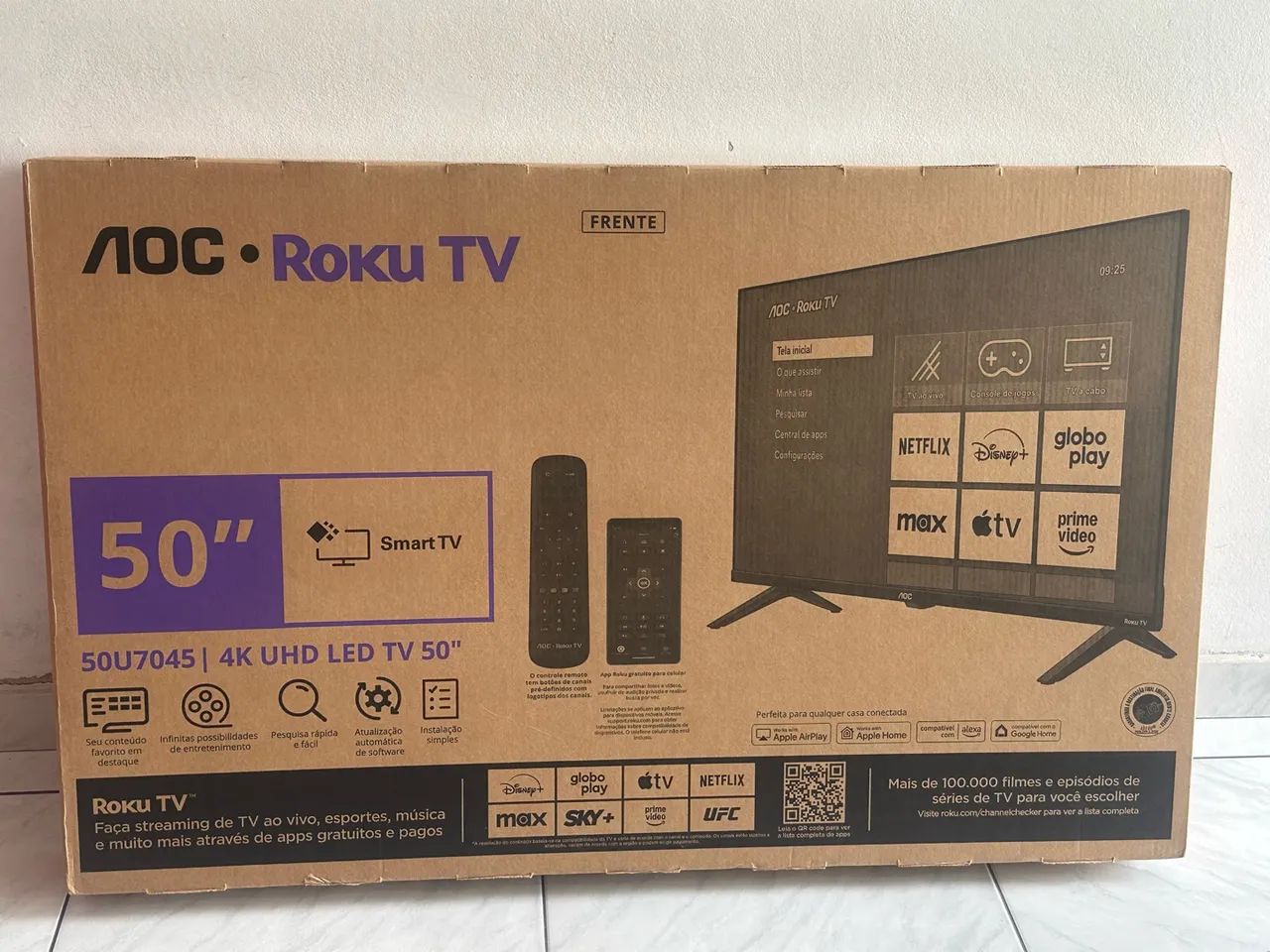TELEVISÃO SMART 50 POLEGADAS ROKU