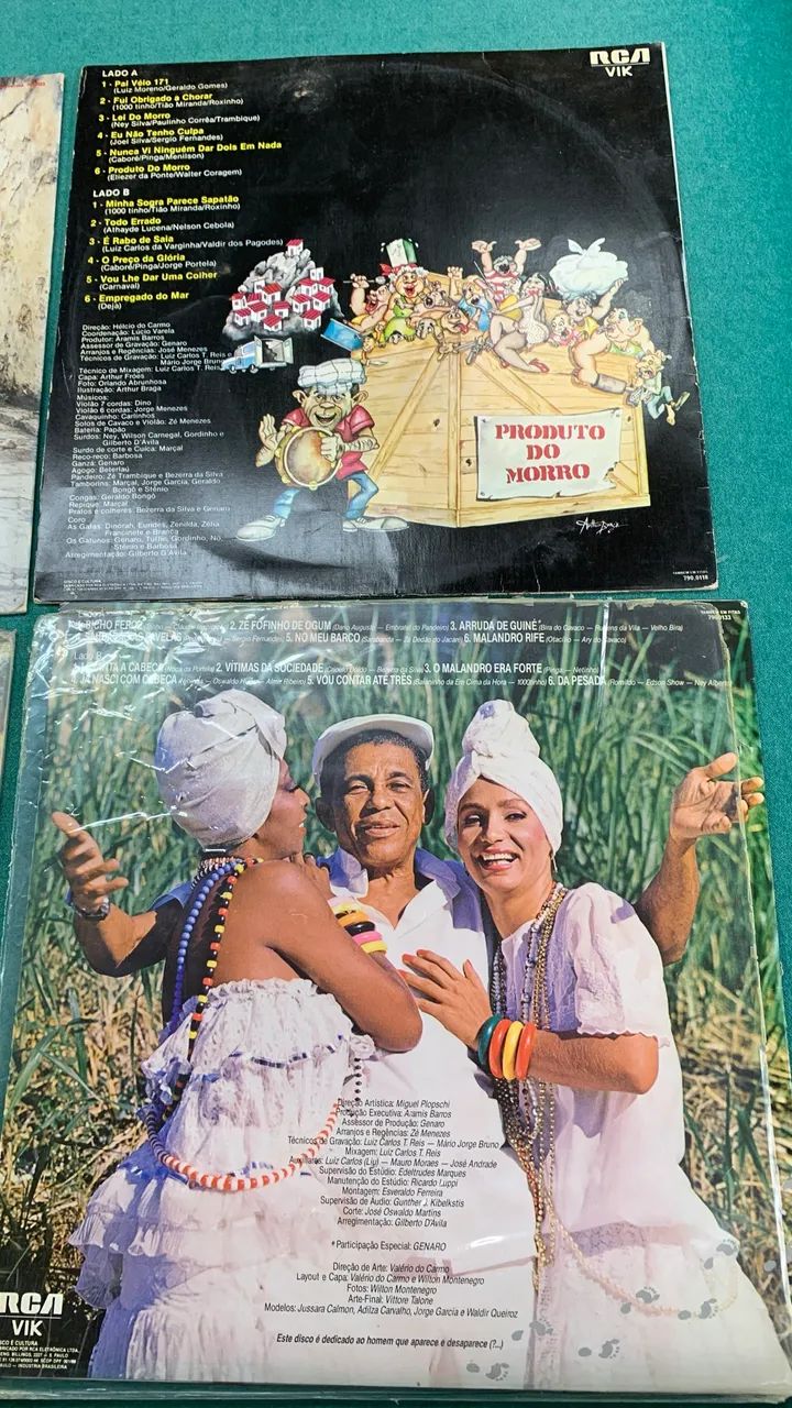 A união dos da Silva, Moreira e Bezerra, samba da melhor qualidade, 6 LPs 