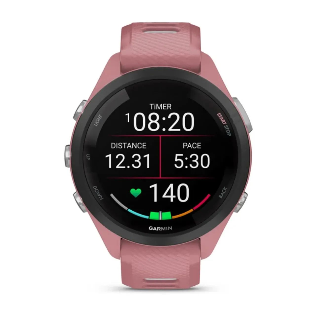 Forerunner 265s (42mm) Branco, Preto e Rosa 