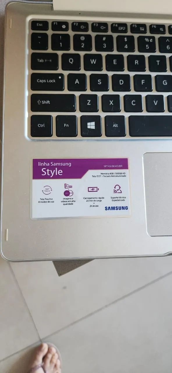 Notebook Samsung style 2 em 1 tela touchscreen full HD. Core i5 - Foto 2