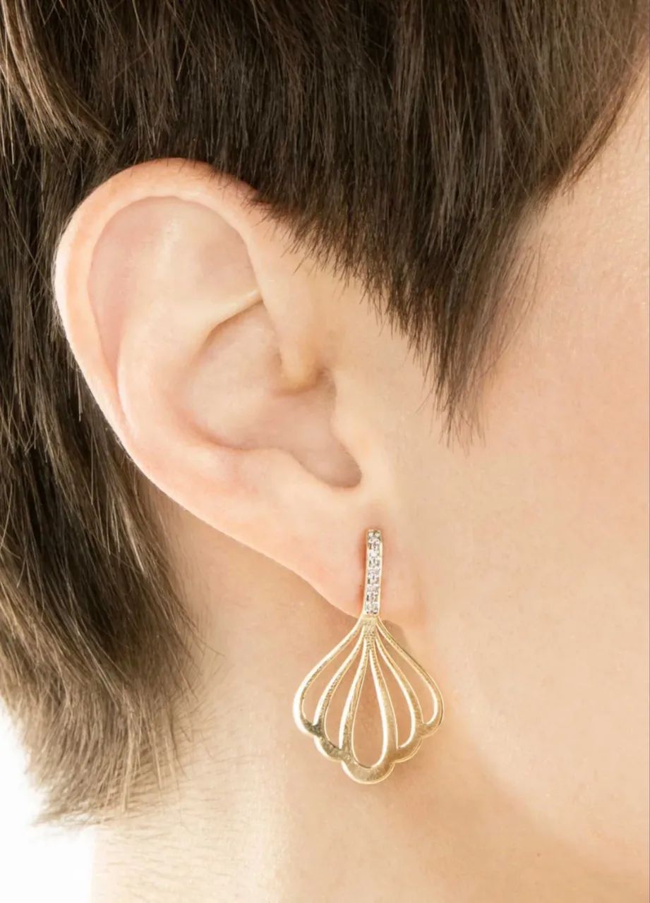 conjunto vivara pavão dourado ouro 18k perfeito!! - Foto 3