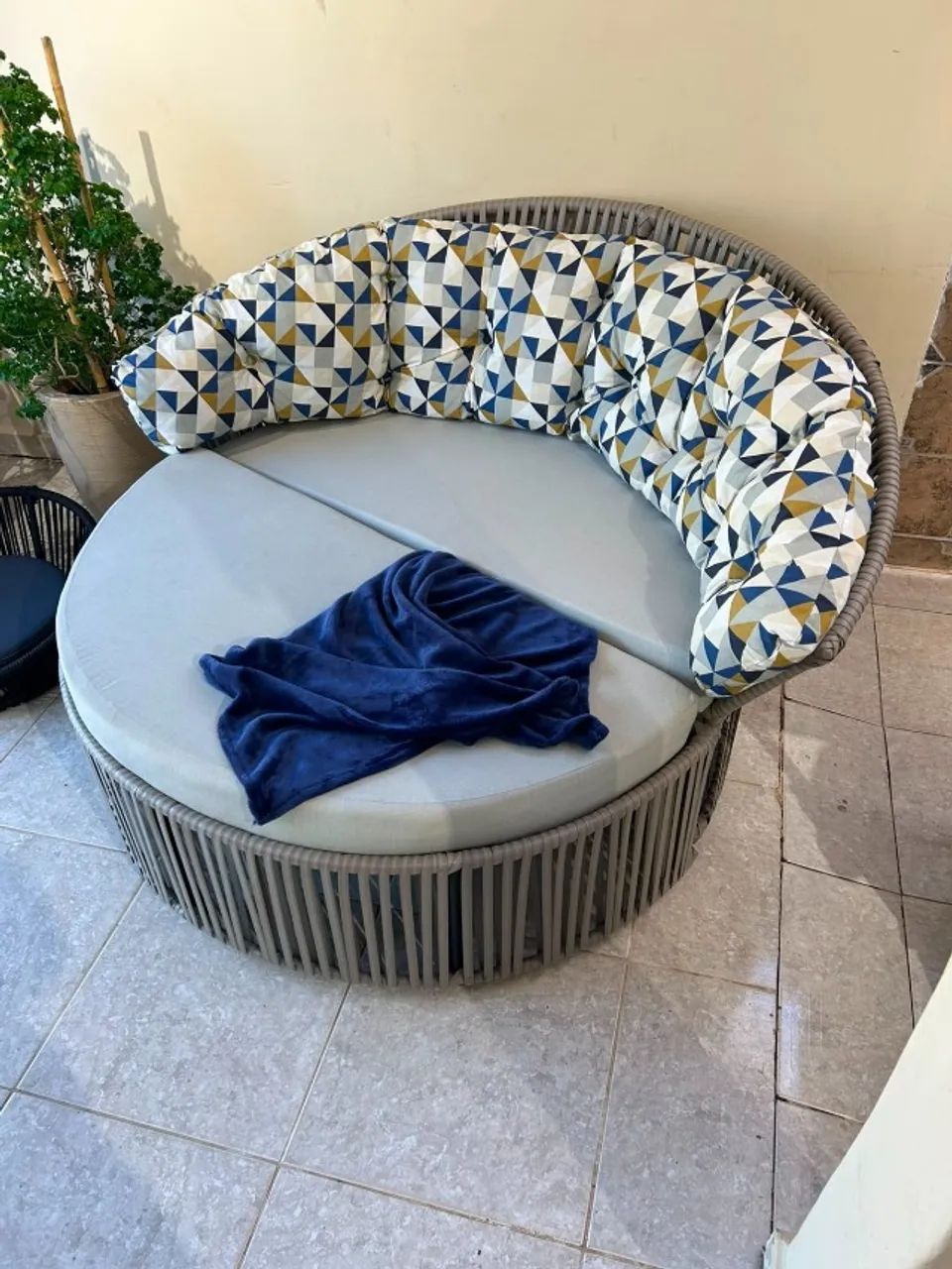 Chaise Bipartida com Puff - Foto 2