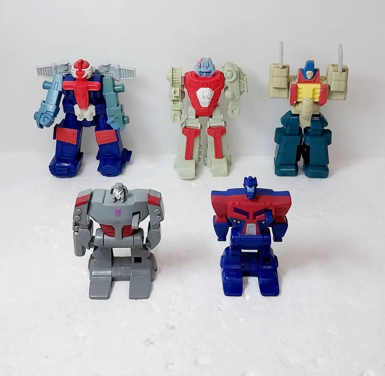 5 bonecos McDonald's Transformers