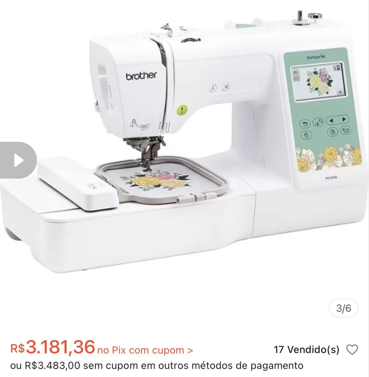 Máquina de bordar 