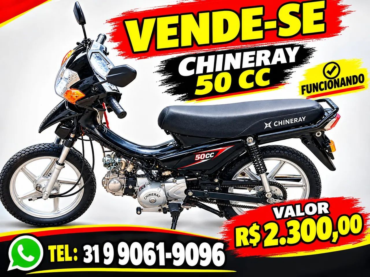 Vendo shineray 50 cc funcionando 