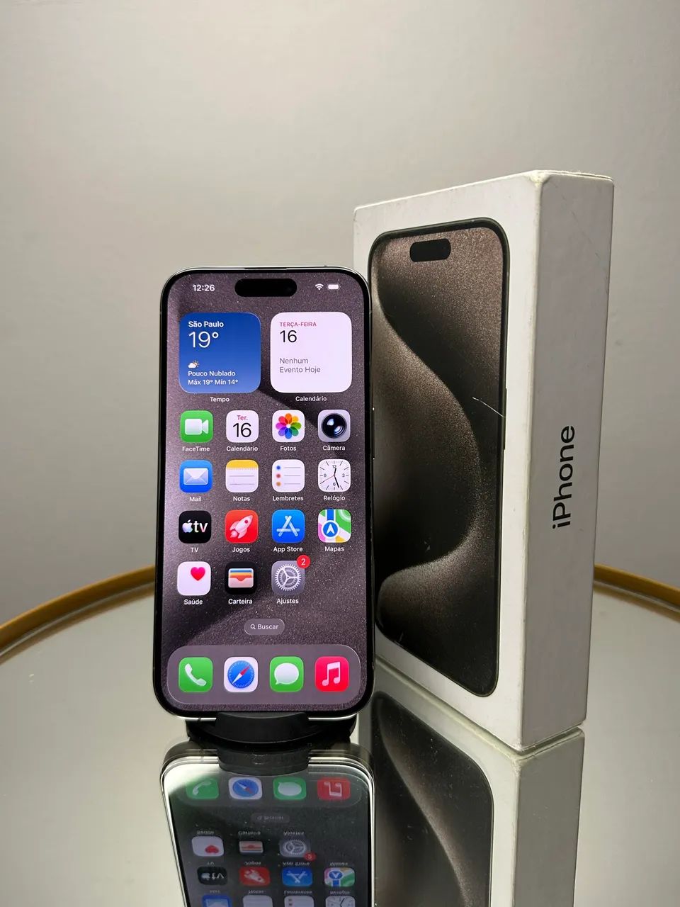 iPhone 15 Pro 128gb Cinza semi novo impecável  - Foto 5