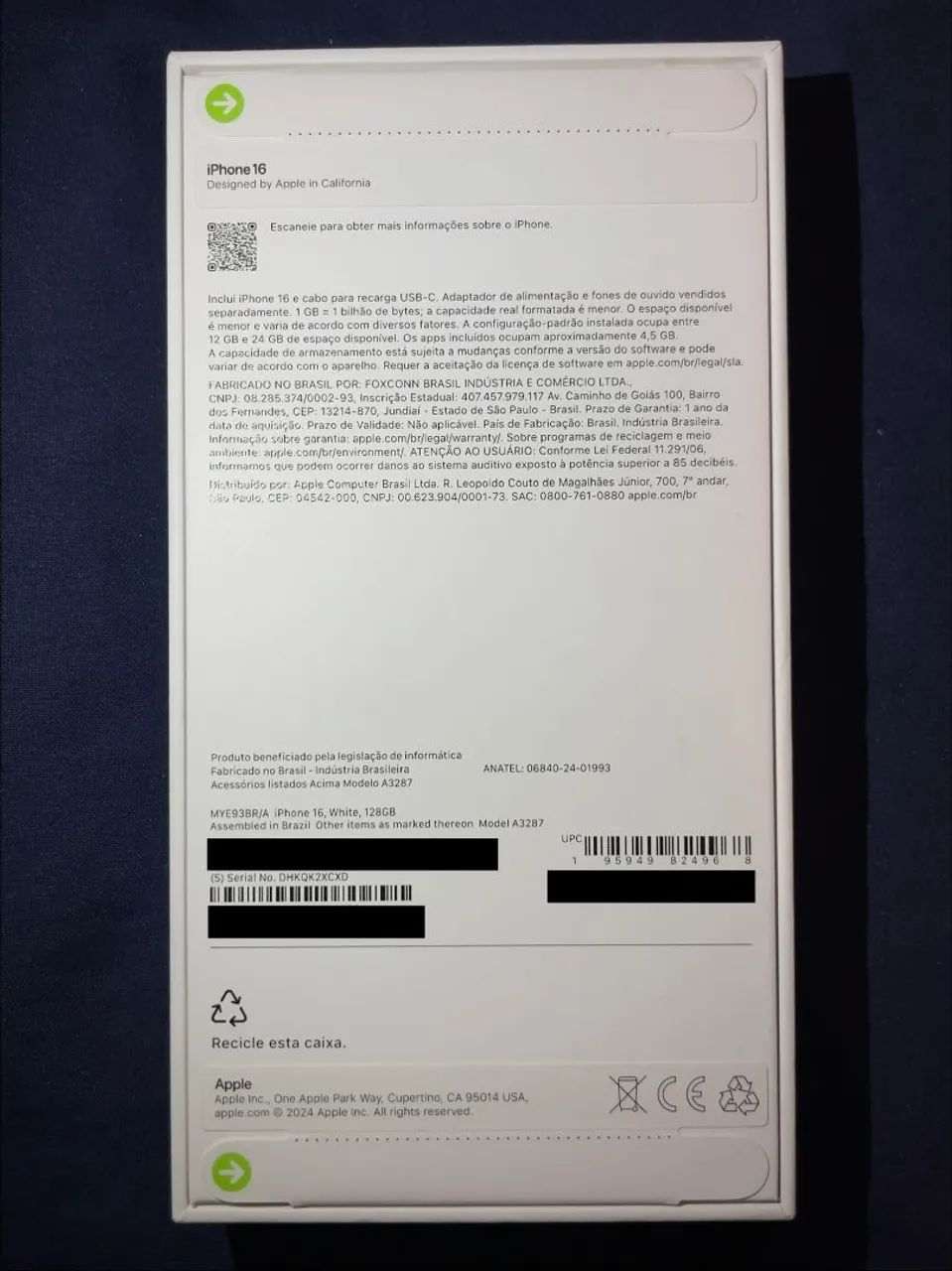 iPhone 16 lacrado 128gb - Foto 2