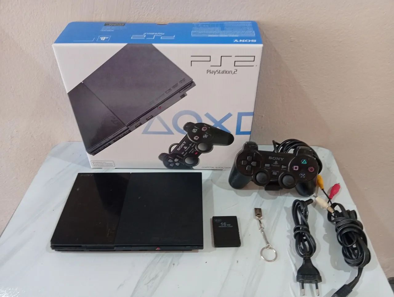 Playstation 2 completo com caixa e centenas de jogos