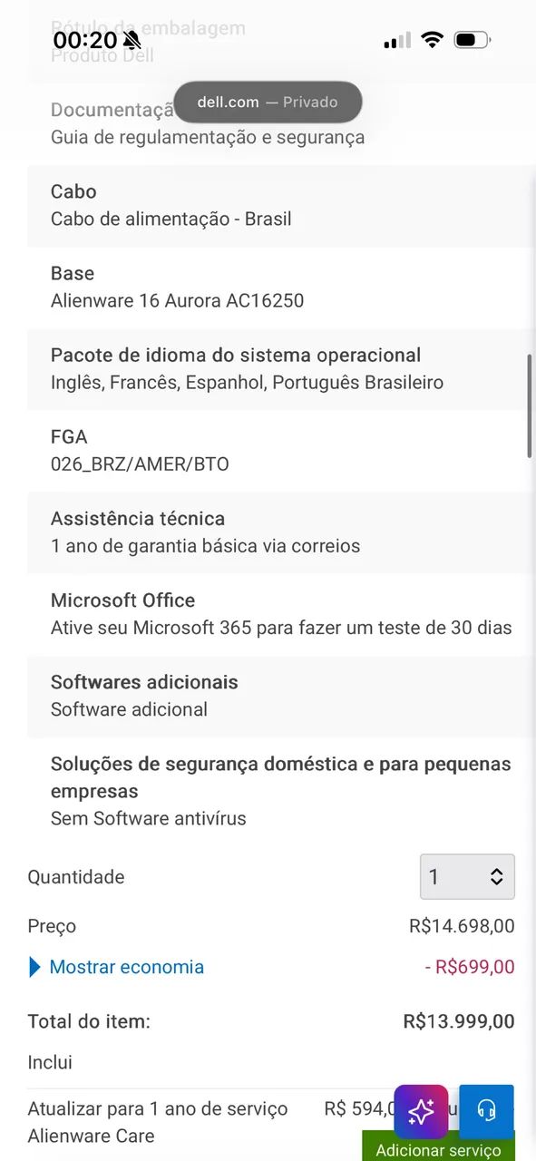Alienware Aurora 16 7Gen Rtx 5050 - Foto 2