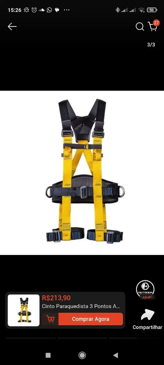 Cinto paraquedista  - Foto 2