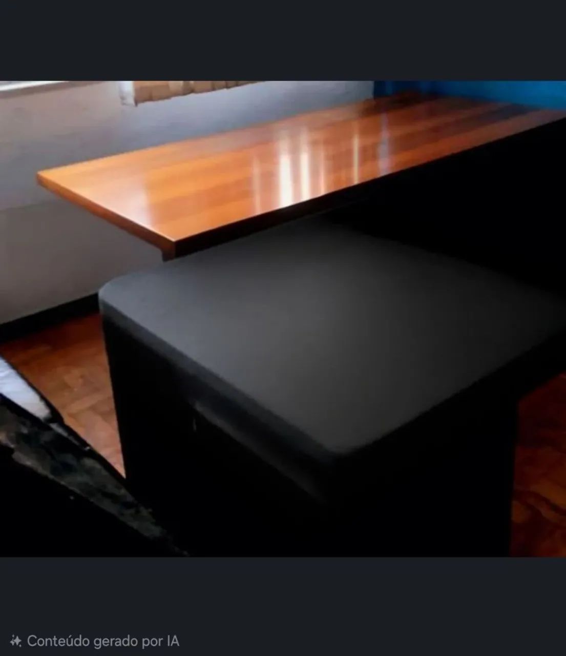 Vendo mesa de madeira maciça reforçada  - Foto 2